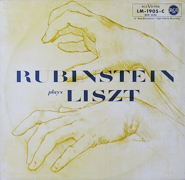 ルービンシュタインのリスト/作品集　独RCA　3527　LP レコード