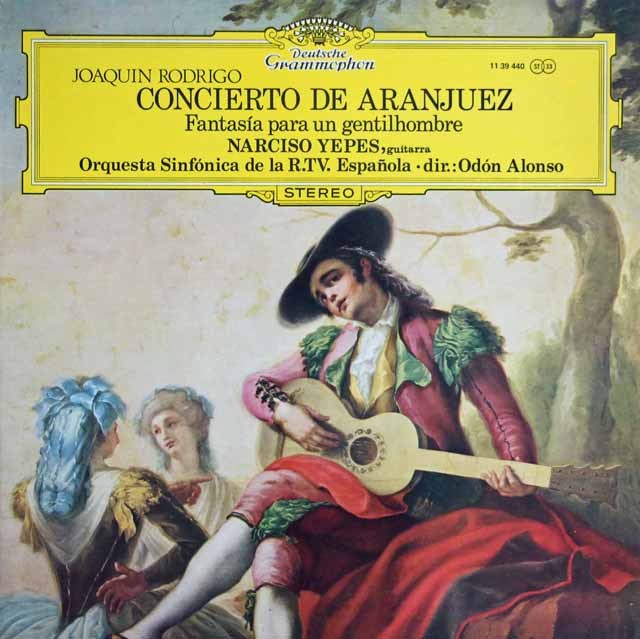 イエペス&アロンソのロドリーゴ/アランフェス協奏曲ほか 　スペインDGG　2911　LP レコード