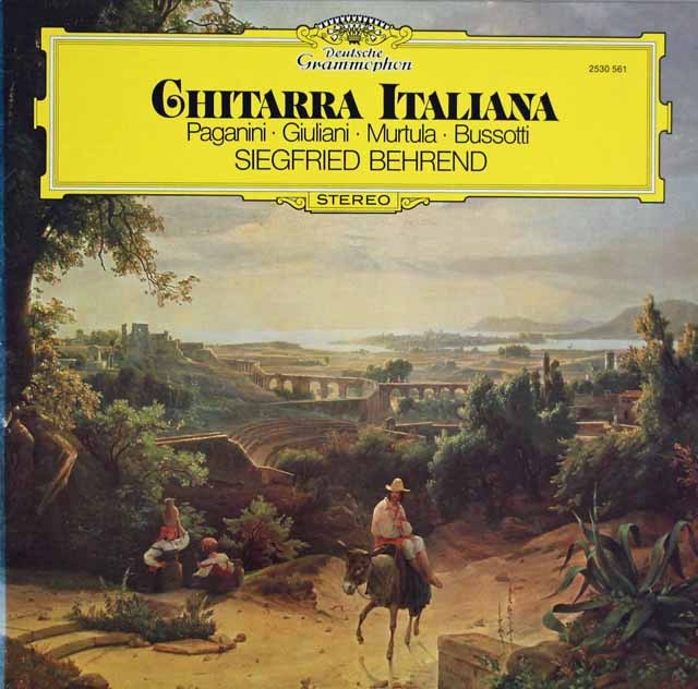 ベーレントのイタリア・ギター音楽　独DGG　2913　LP レコード