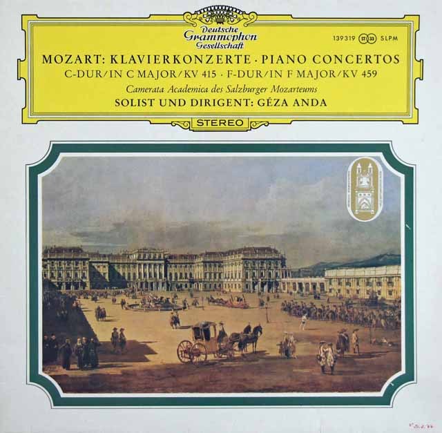 アンダのモーツァルト/ピアノ協奏曲第13、19番　独DGG　3621　LP レコード