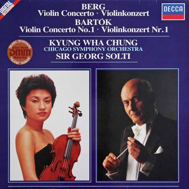 チョン、ショルティのベルク、バルトーク/ヴァイオリン協奏曲集　独DECCA　3620　LP レコード