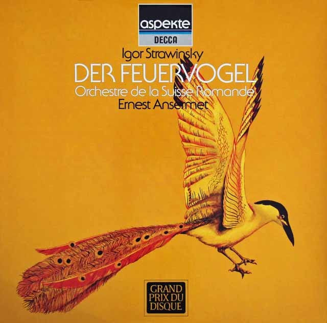 アンセルメのストラヴィンスキー/「火の鳥」　独DECCA　3283　LP レコード