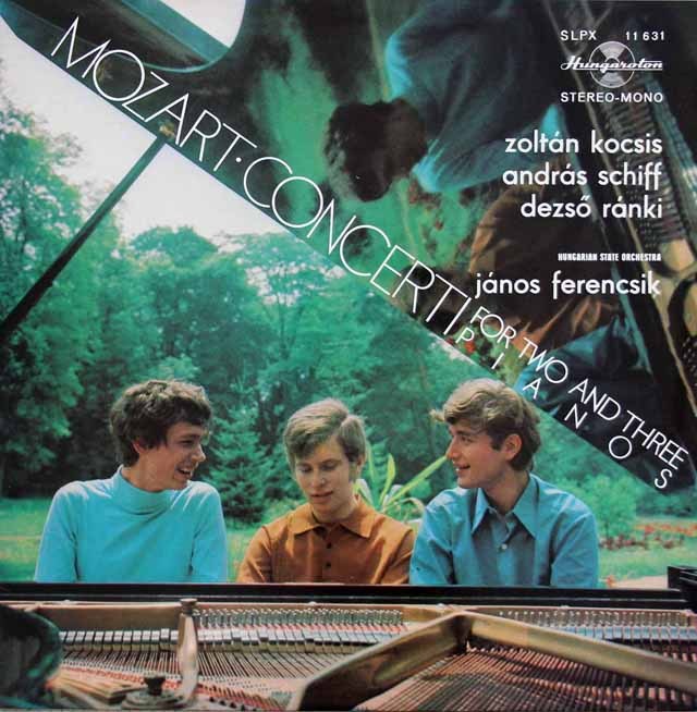 コチシュ、シフ、ラーンキのモーツァルト/ピアノ協奏曲第10&7番　ハンガリーHungaroton　2929　LP レコード