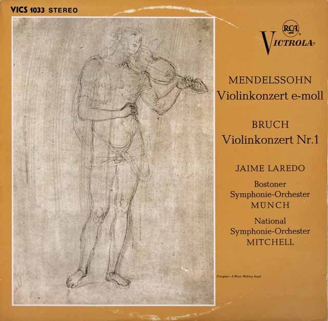 ラレードのメンデルスゾーン、ブルッフ/ヴァイオリン協奏曲集　独RCA　3633　LP レコード
