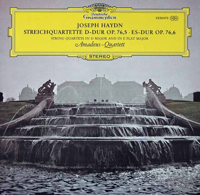 アマデウス四重奏団のハイドン/弦楽四重奏曲第79&80番　独DGG　3635　LP レコード