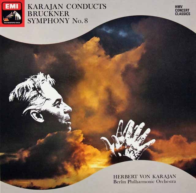 カラヤンのブルックナー/交響曲第8番　英EMI　3635　LP レコード