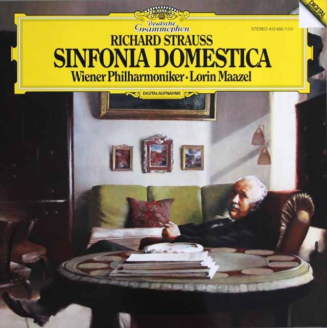 マゼールのR.シュトラウス/家庭交響曲　独DGG　3635　LP レコード