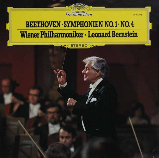 バーンスタインのベートーヴェン/交響曲第1、4番　独DGG　3635　LP レコード