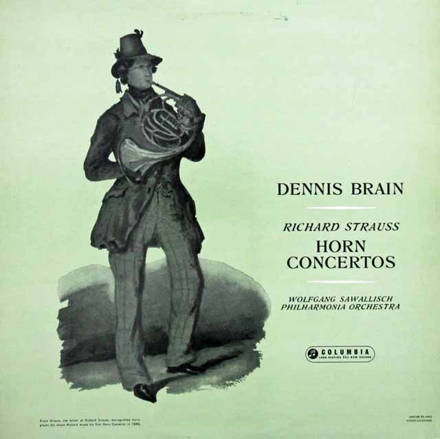 ブレイン、サヴァリッシュのR.シュトラウス/ホルン協奏曲集　英Columbia　3636　LP レコード