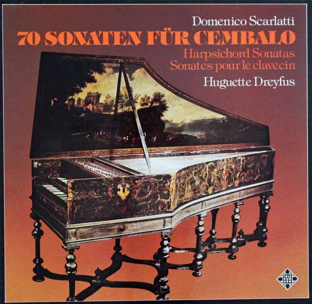 ドレフュスのスカルラッティ/チェンバロ・ソナタ集　独TELEFUNKEN　3636　LP レコード