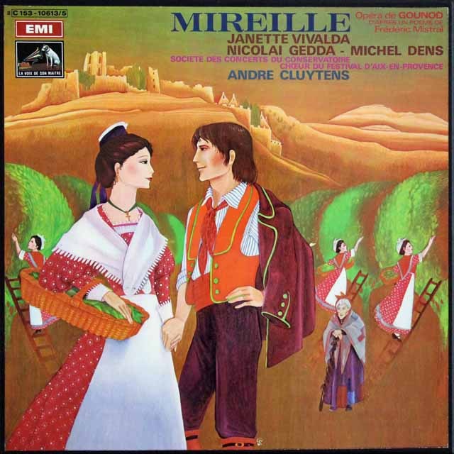 クリュイタンスのグノー/「ミレイユ」全曲　仏EMI(VSM)　3636　LP レコード