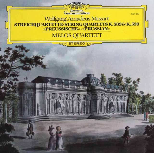 メロス四重奏団のモーツァルト/弦楽四重奏曲第22&23番「プロシャ王第2、3番」　独DGG　3636　LP レコード