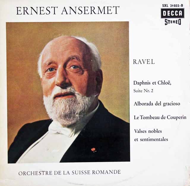 アンセルメのラヴェル/バレエ「ダフニスとクロエ」第2組曲　独DECCA　3636　LP レコード