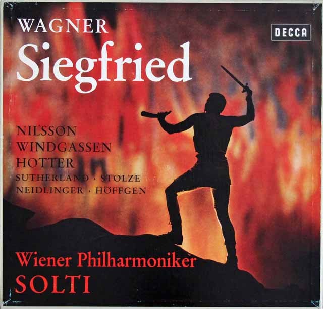 【モノラル盤】ショルティのワーグナー/「ジークフリート」　 独DECCA　2943　LP レコード