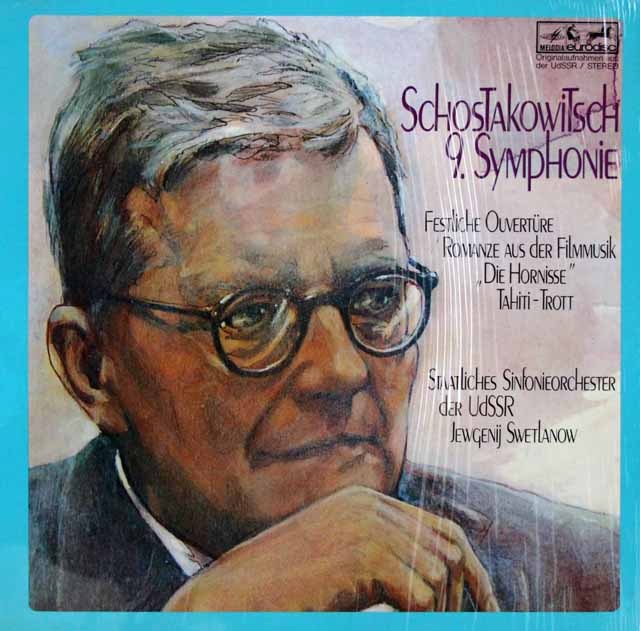 LP レコード スヴェトラーノフのショスタコーヴィチ/交響曲第9番 独eurodisc 3396