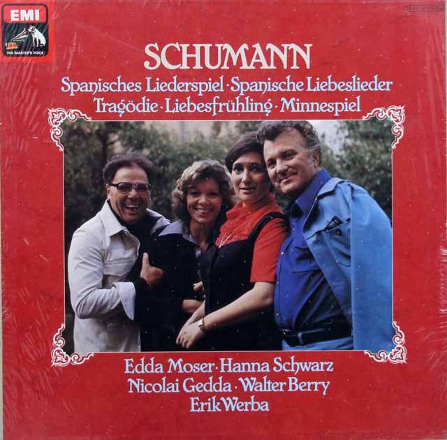 【未開封】　モーザー、シュヴァルツ、ゲッダ、ベリーのシューマン/歌曲集　独EMI　3638　LP レコード