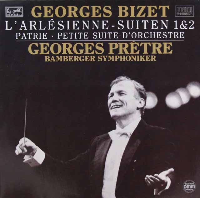 プレートルのビゼー/「アルルの女」第1、2組曲ほか　独eurodisc　3638　LP レコード