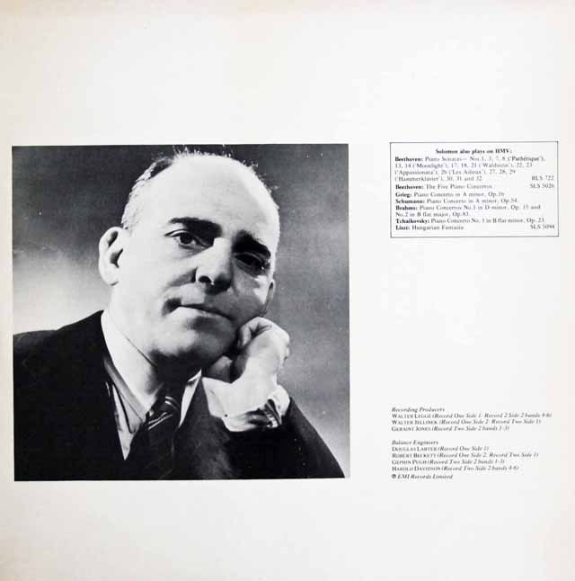 LP レコード ソロモンのモーツァルト/ピアノ協奏曲第23、24番ほか 英