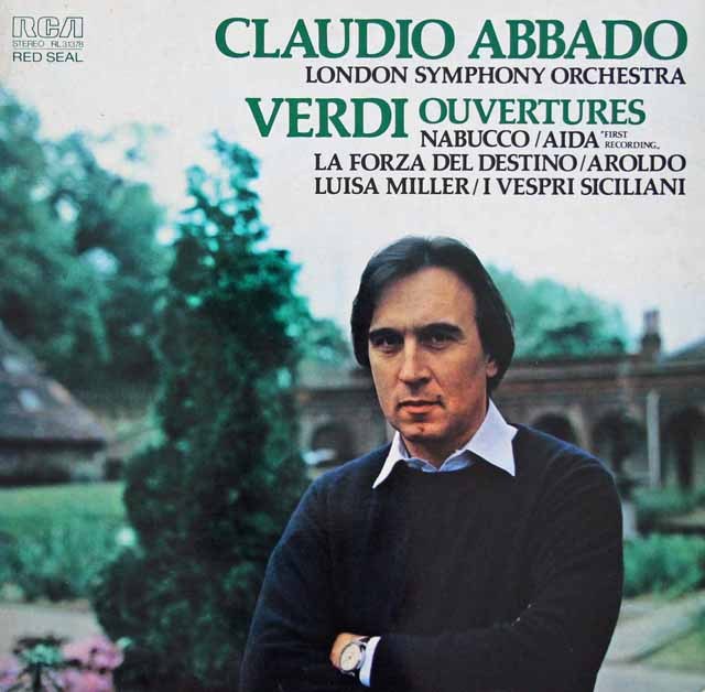 アバドのヴェルディ/オペラ序曲集　独RCA　2996　LP レコード