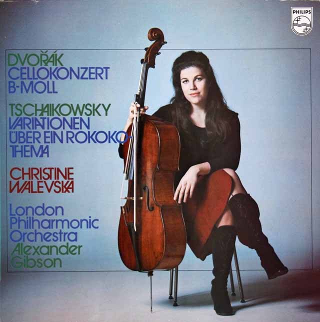 ワレフスカ、ギブソンのドヴォルザーク/チェロ協奏曲ほか　蘭PHILIPS　2996　LP レコード