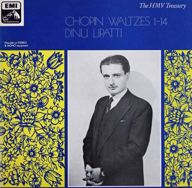 リパッティのショパン/ワルツ集　英EMI（HMV）　3413　LP レコード