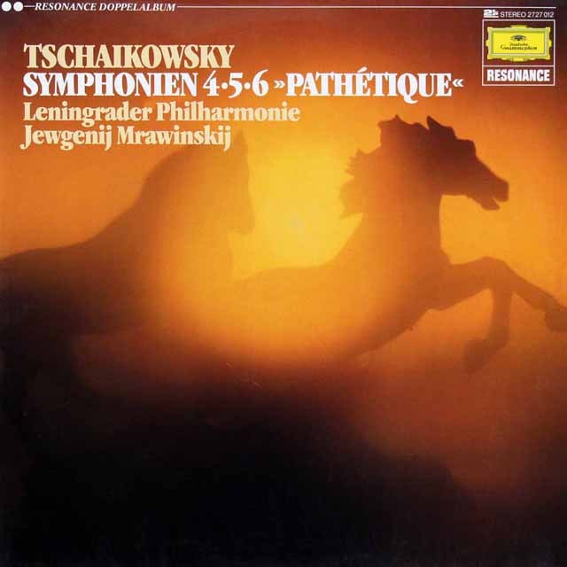 ムラヴィンスキーのチャイコフスキー/交響曲第4・5・6番「悲愴」 　独DGG　2997　LP レコード