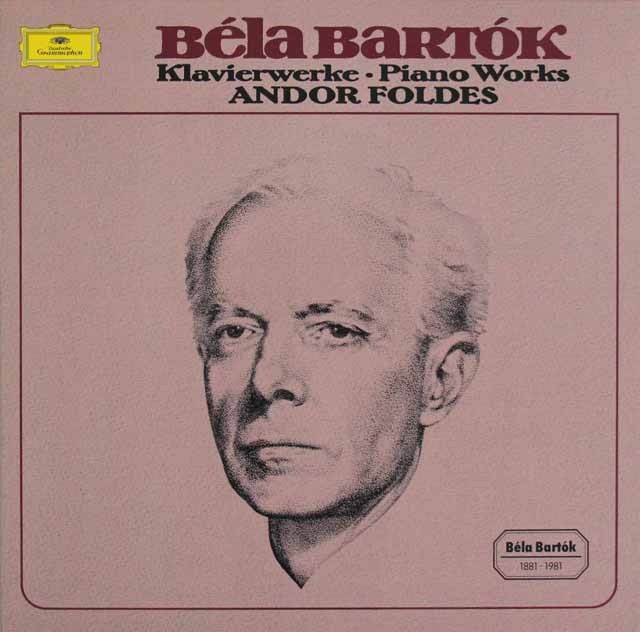 フォルデスのバルトーク/ピアノ作品集 　独DGG　2997　LP レコード