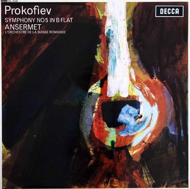 アンセルメのプロコフィエフ/交響曲第5番　 英DECCA　3394　LP レコード