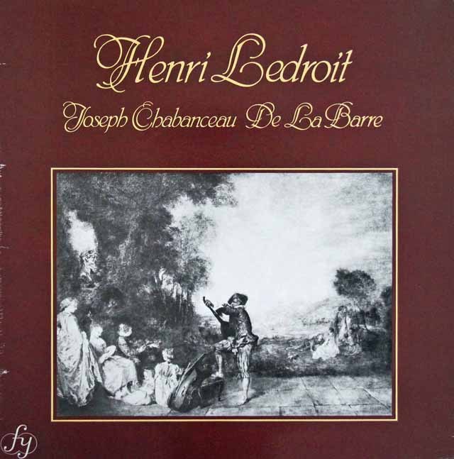 ルドロワのド・ラ・バール/エール・ド・クール　仏FY　3640　LP レコード