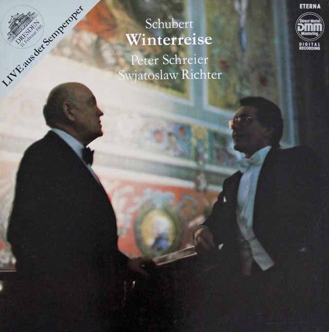 リヒテル&シュライアーのシューベルト/歌曲集「冬の旅」　独ETERNA　3640　LP レコード