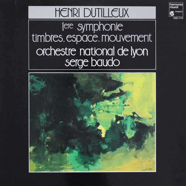 ボドのデュティユー/交響曲第1番、「音色、空間、運動」　仏HM　3640　LP レコード