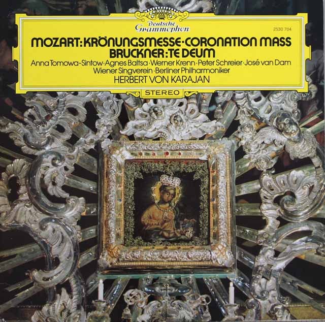 カラヤンのモーツァルト/「戴冠式ミサ」ほか　 独DGG　3640　LP レコード