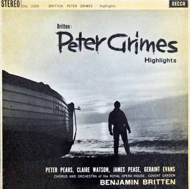 LP レコード オリジナル盤 ブリテンの自作自演/歌劇「ピーター