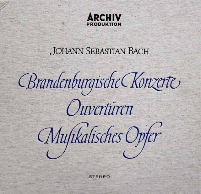 【ドイツ最初期盤】リヒター、バウムガルトナーらのバッハ/名演集 　独ARCHIV　3008　LP レコード
