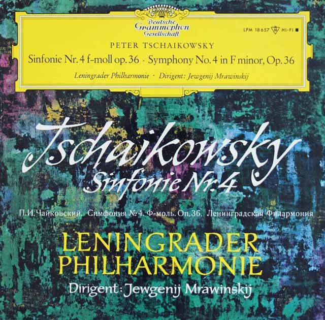 【モノラル】　ムラヴィンスキーのチャイコフスキー/交響曲第4番　独DGG　3392　LP レコード