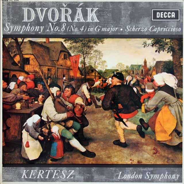 ケルテスのドヴォルザーク/交響曲第8番ほか　英DECCA　3012　LP レコード