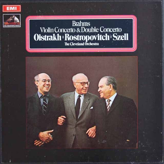 LP レコード オイストラフ、ロストロポーヴィチ&セルのブラームス