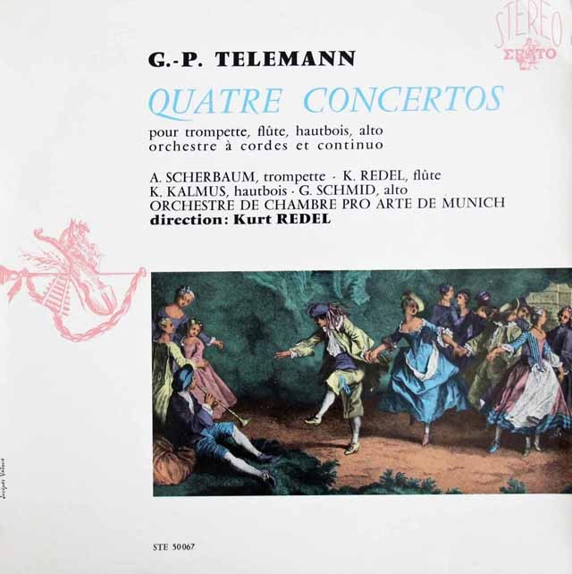 レーデルのテレマン/協奏曲集　仏ERATO　3714　LP レコード