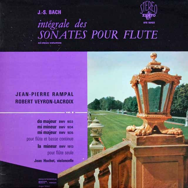 LP レコード ランパル&ラクロワのバッハ/フルートソナタ集 仏ERATO