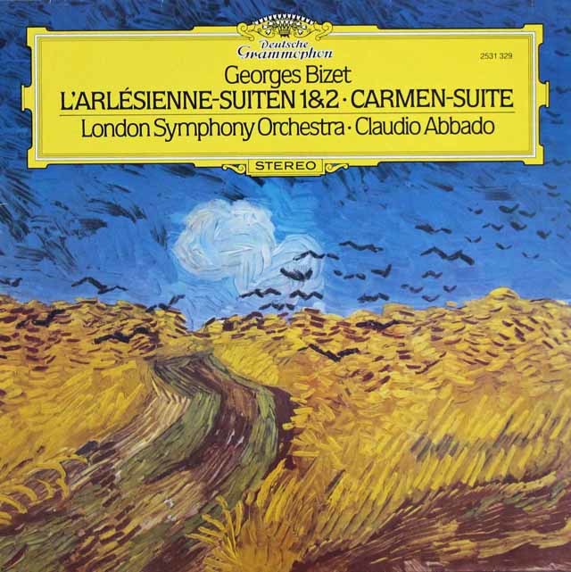 アバドのビゼー/「アルルの女」第1、2組曲ほか　独DGG　3738　LP レコード
