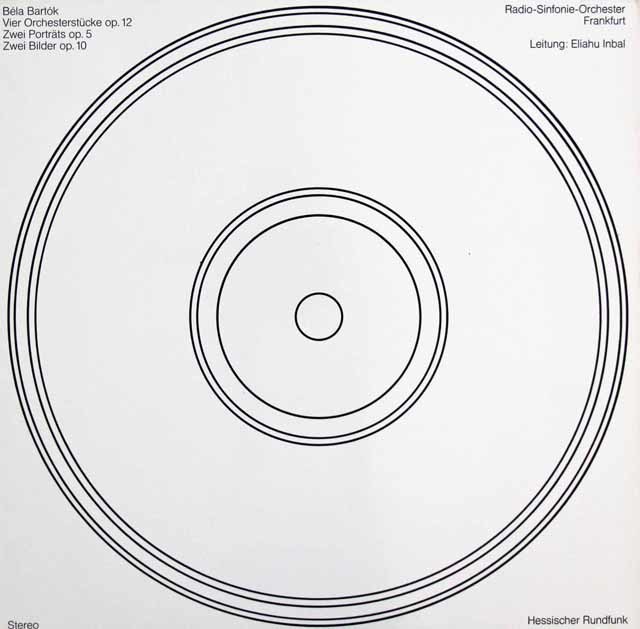 インバルのバルトーク/4つの管弦楽曲ほか　独HR　3105　LP レコード