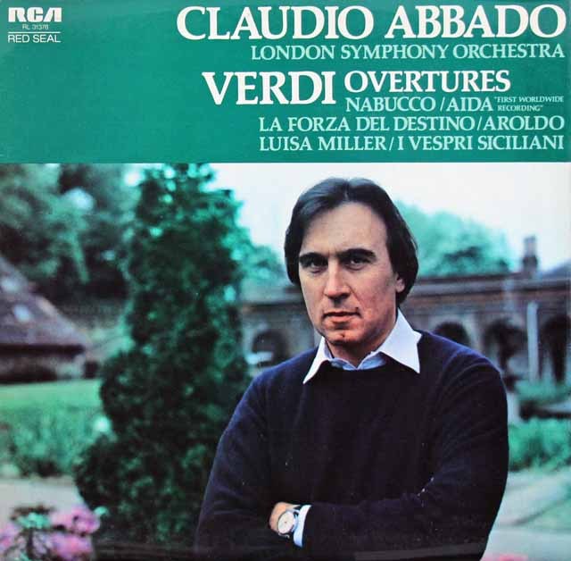 アバドのヴェルディ/オペラ序曲集 　英RCA　3015　LP レコード