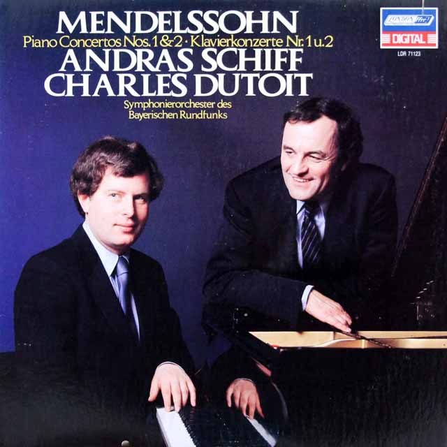 シフ、デュトワのメンデルスゾーン/ピアノ協奏曲第1、2番　蘭LONDON　3715　LP レコード