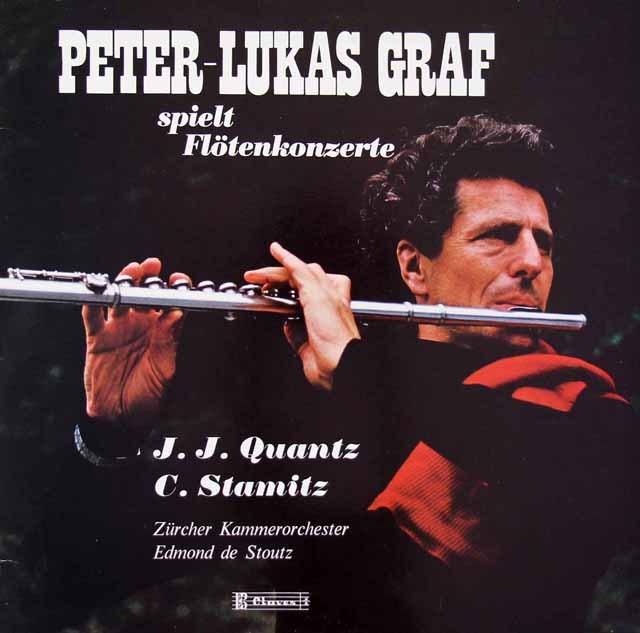 グラーフのクヴァンツ、シュターミッツ/フルート協奏曲集　スイスclaves　3715　LP レコード