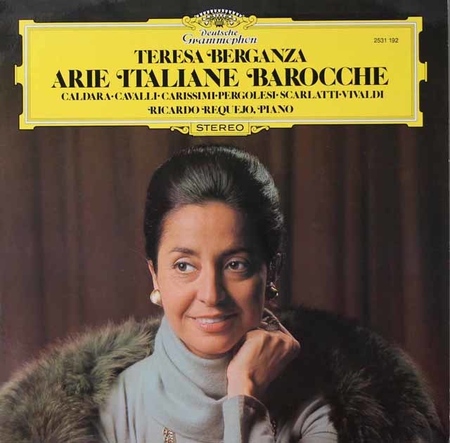 ベルガンサのイタリア古典歌曲集 　独DGG　3022　LP レコード