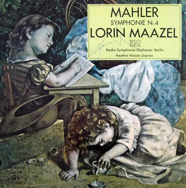 【直筆サイン入り】　マゼールのマーラー/交響曲第4番　独CH　3717　LP レコード