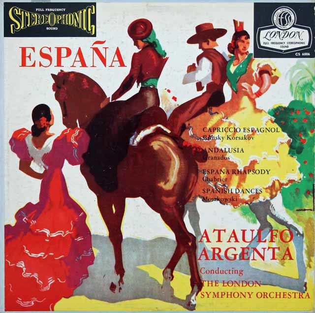 【ブルー・バック・ジャケット】アルヘンタの「スペイン！」　英LONDON　3026　LP レコード