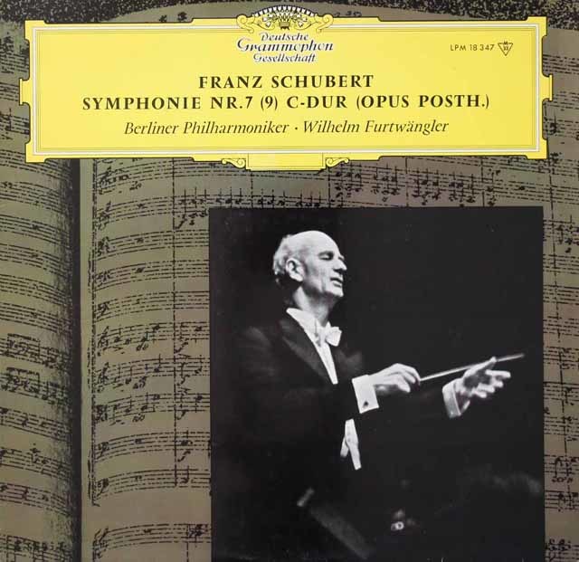 フルトヴェングラーのシューベルト/交響曲第9番「ザ・グレイト」　独DGG　3731　LP レコード