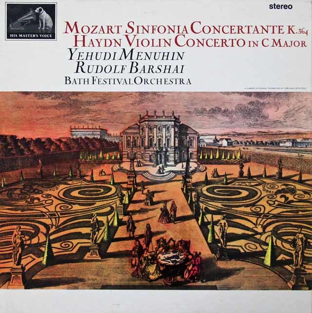 メニューイン、バルシャイのモーツァルト/協奏交響曲ほか　英EMI　3732　LP レコード