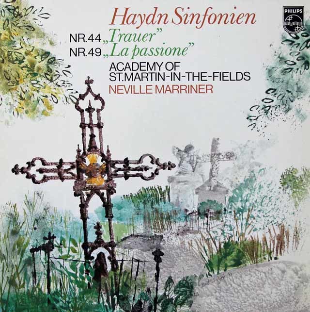 マリナーのハイドン/交響曲第44番「悲しみ」&第49番「受難」 　 蘭PHILIPS　3028　LP レコード